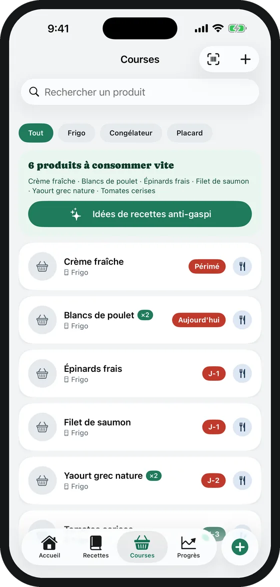 Le cellier : six produits à consommer vite